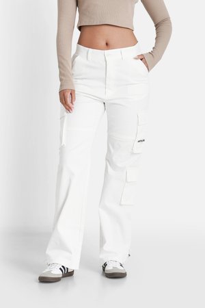 REVERSE - Cargo trousers - white