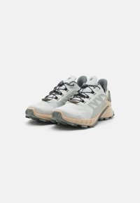 Salomon SUPERCROSS 4 GTX - Löparskor terräng - metal/white pepper/sedona sage