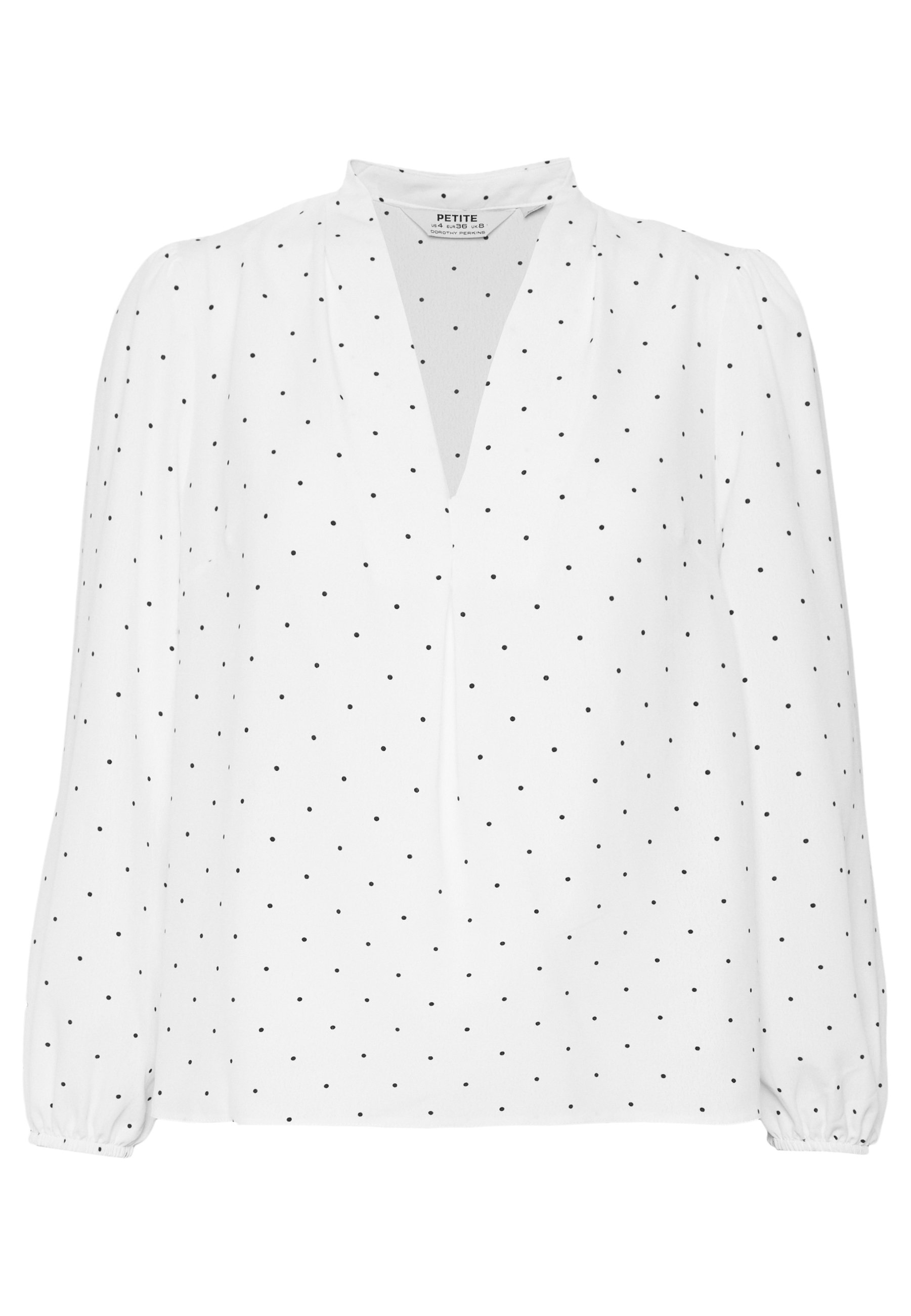 Dorothy Perkins Petite PIN SPOT V NECK VIENNA Bluser Dorothy Perkins Petite BILLIE PETITE - Bluser - white