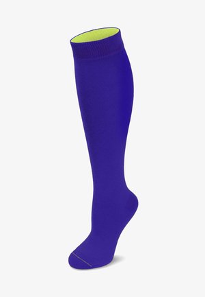 Normani KNEE HIGH SOCKS BI-COLOR - Kniestrümpfe - royalblau/säuregelb