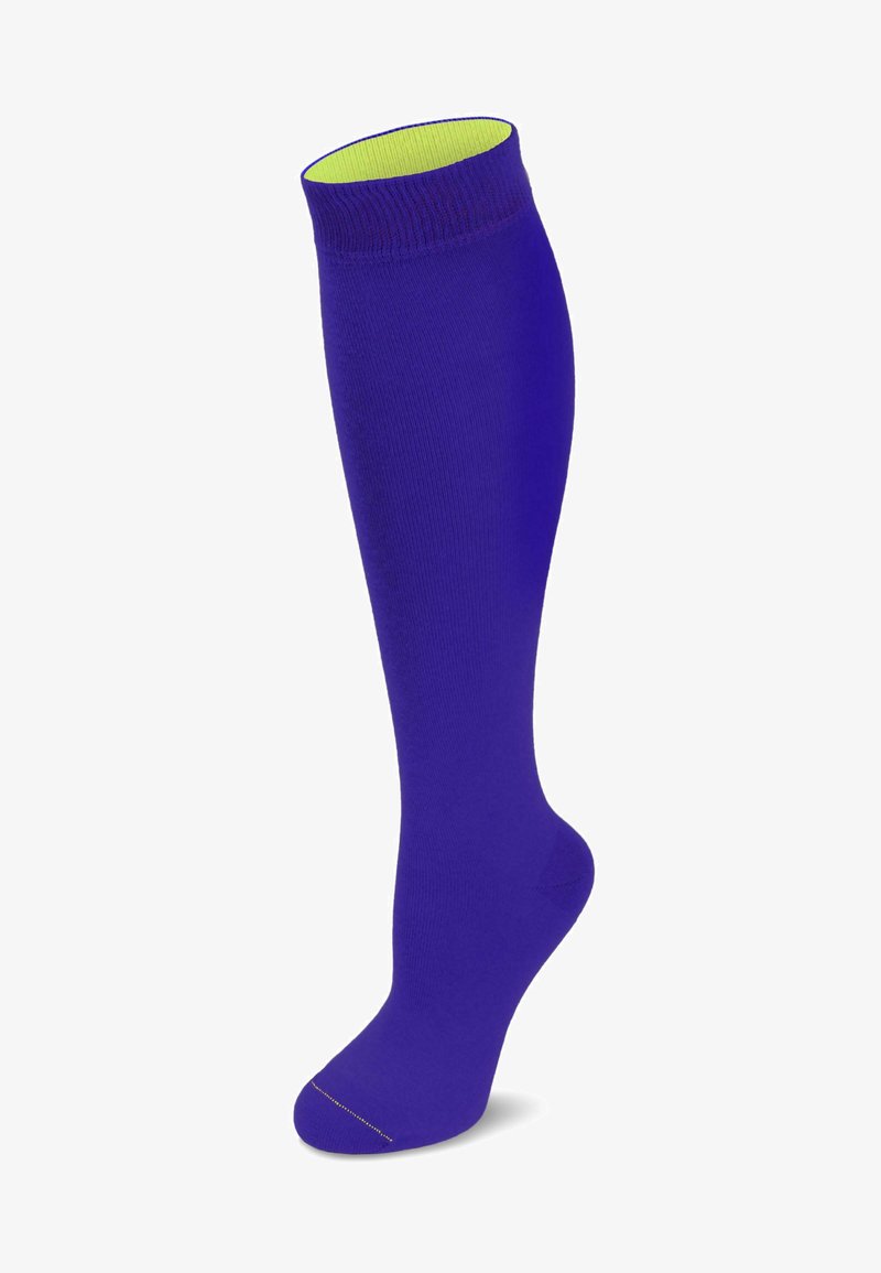 Normani KNEE HIGH SOCKS BI-COLOR - Kniestrümpfe - royalblau/säuregelb