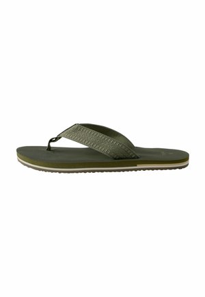 REGULAR FIT - TEXTURED - Tongs - khaki green