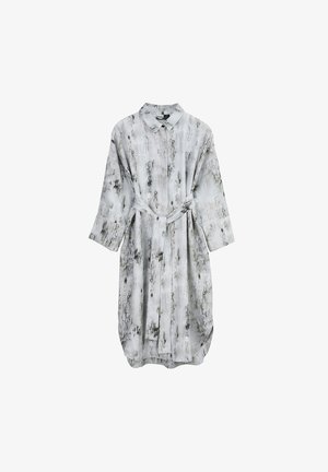 BOHEME ILLUSION - Shirt dress - white/black
