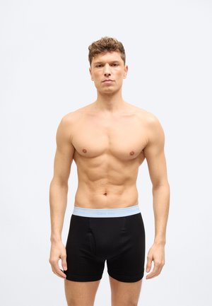 100% COTTON 5 PACK - Boksershorts - black/misty grey