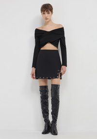 Calliope CROISÉ - Langarmshirt - noir