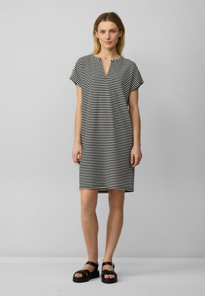 GESTREIFTES RELAXED FIT - Jumper dress - schwarz