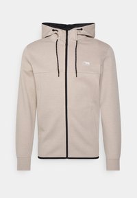 Jack & Jones JCOAIR HOOD - Felpa con zip - oxford tan melange