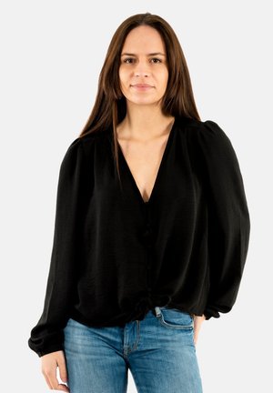 ONLMETTE KNOT  - Blusa - black