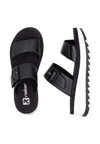 Rieker Sport Mules - schwarz