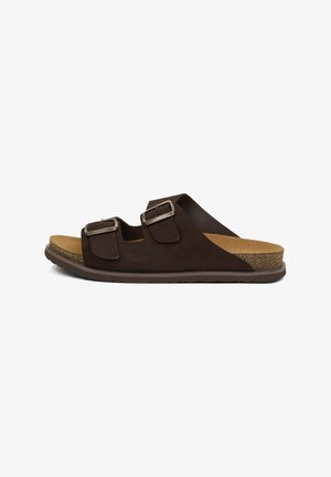 Desa, DESA MAN SLIPPERS - Pantolette flach - brown