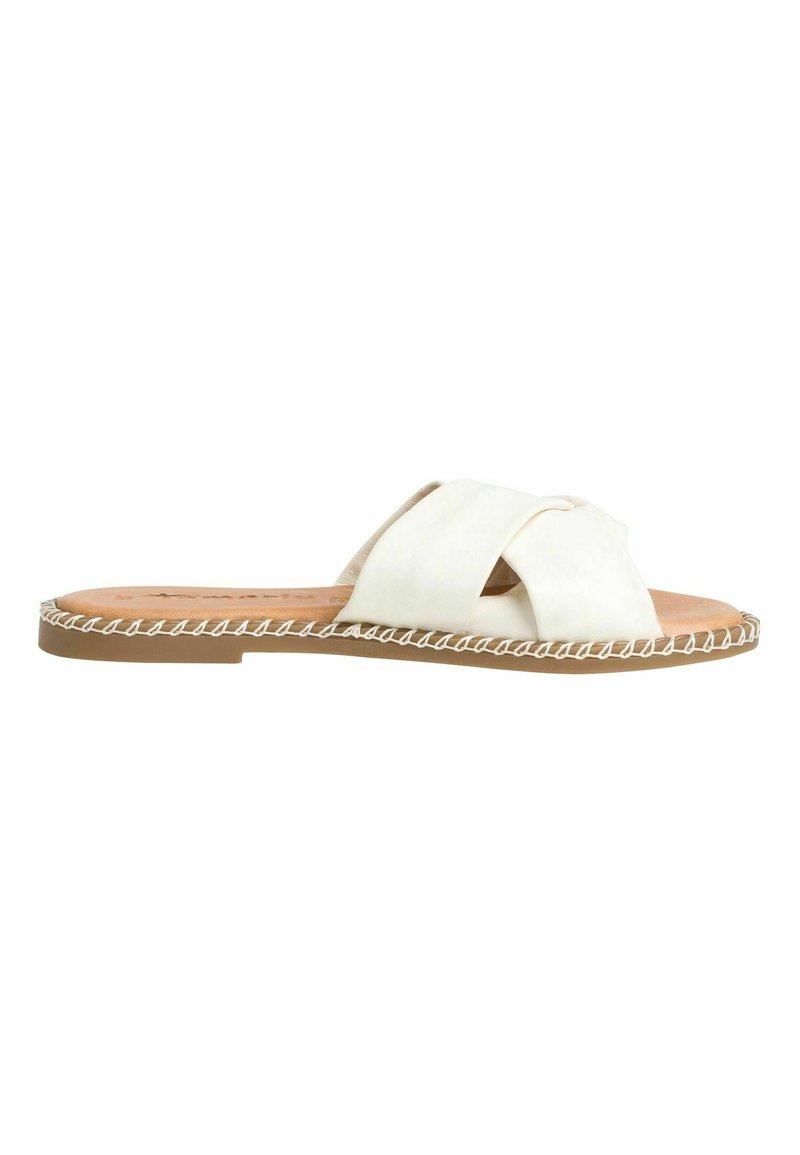 Damen Flache Pantoletten | Tamaris Pantolette flach white/weiß - OR91588 Damen Flache Pantoletten | Tamaris Pantolette flach white/weiß - OR91588