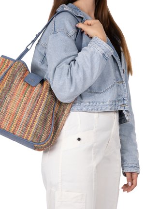 Rieker, RIEKER SHOPPER H1307 - Tote bag - blau