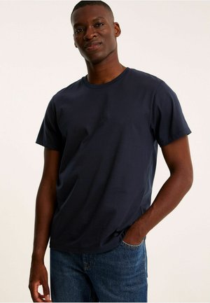 WITH ROUND NECK - T-paita - dark blue