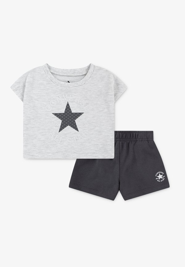BOXY TEE SET - Shorts - dark matter3