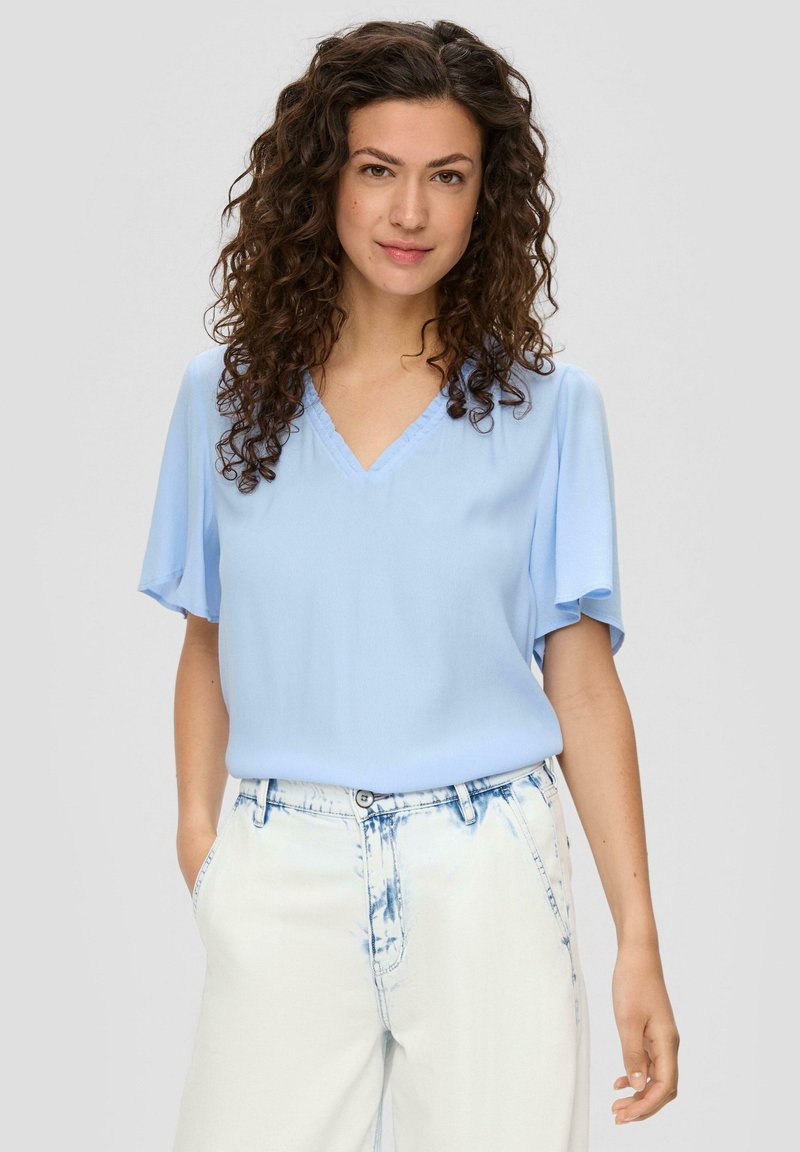 s.Oliver MIT V-AUSSCHNITT - Bluse - himmelblau
