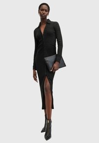 AllSaints CONNIE MIDI - Abito a camicia - black
