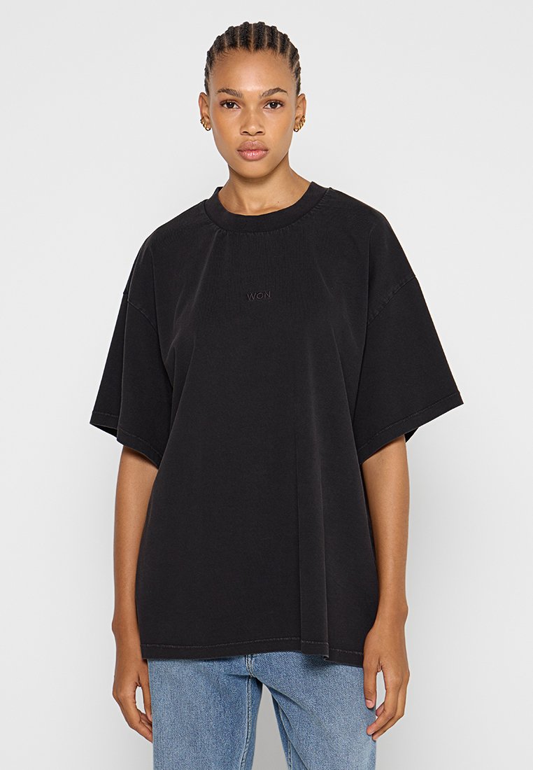 Won Hundred T-shirt basic zwart Won Hundred T-shirt basic zwart