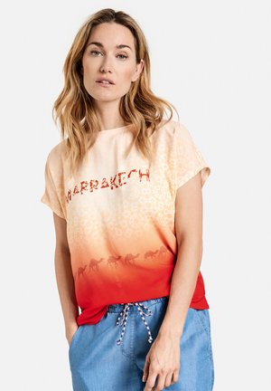 Print T-shirt - red/orange