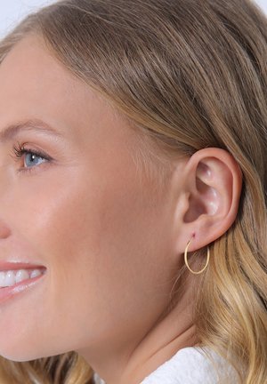 BASIC HOOPS ROUND - Earrings - gold-coloured