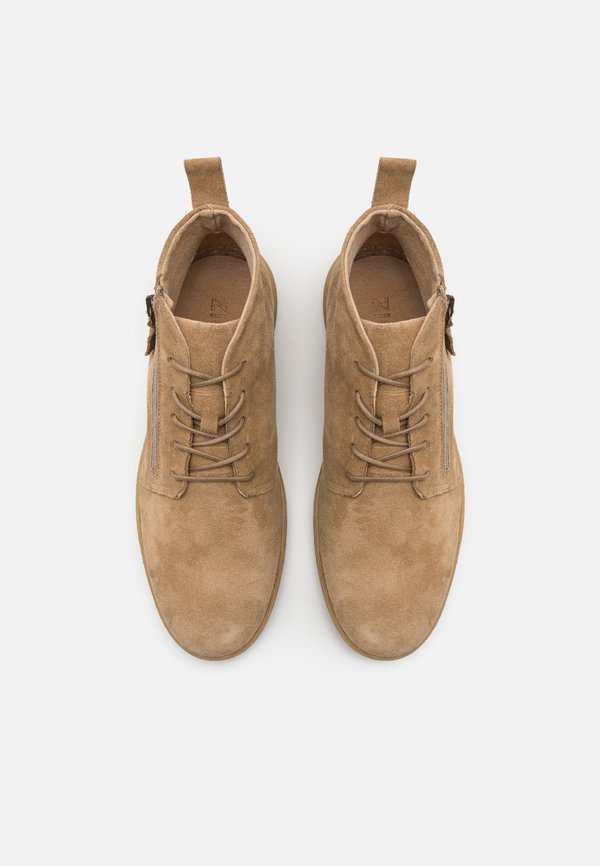LEATHER - Casual lace-ups - beige3