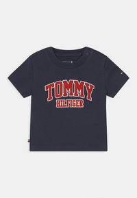 Tommy Hilfiger UNISEX - Triko s potiskem - blue