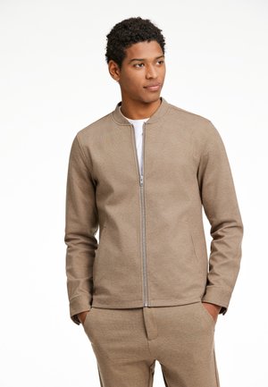 Lindbergh SUPERFLEX  - Giubbotto Bomber - dk sand mix