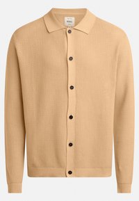 SANTANA KNIT BOXY FIT - Cardigan - travertine