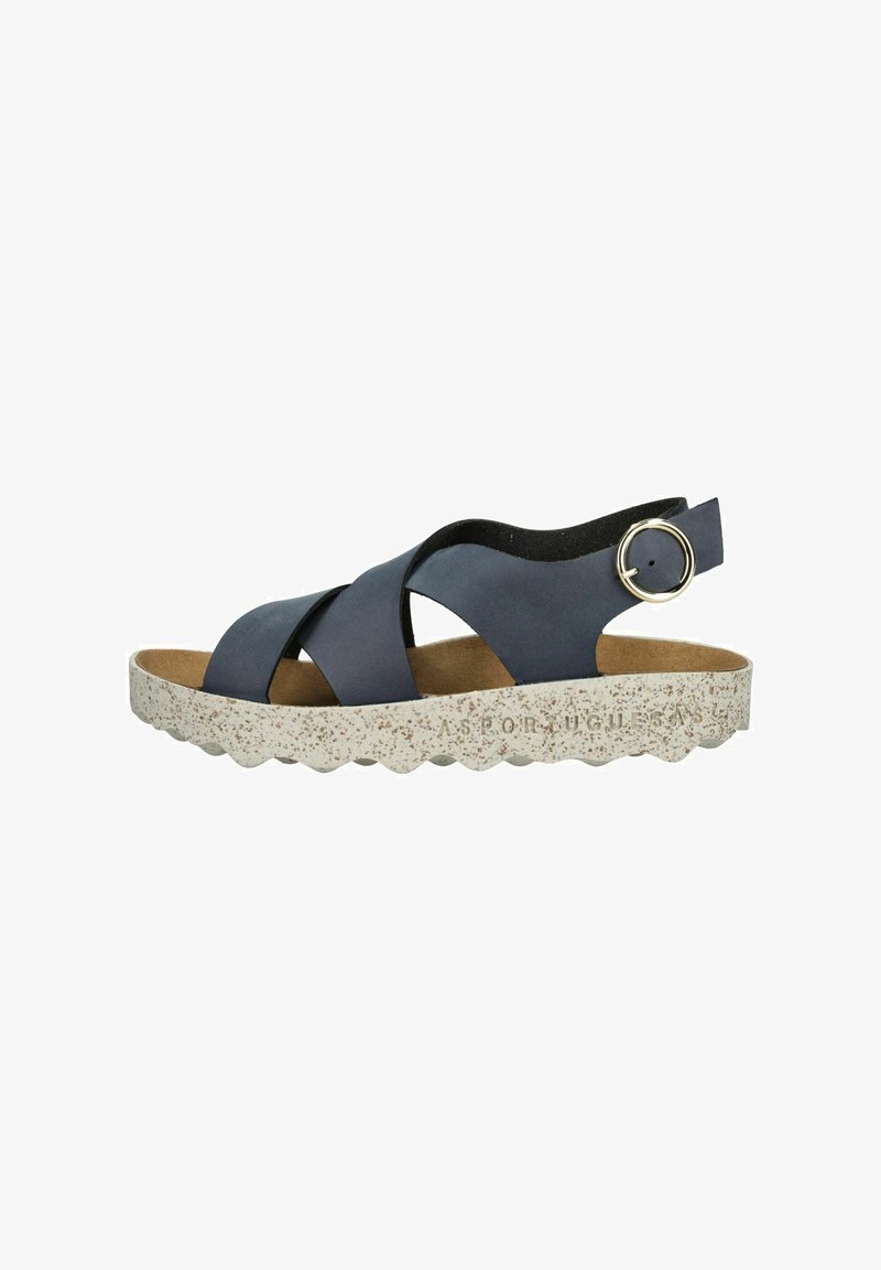 ASPORTUGUESAS Páskové sandály - navy