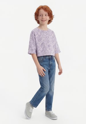 Mini Rodini MINI LEOPARD UNISEX - Μπλουζάκι με στάμπα - purple