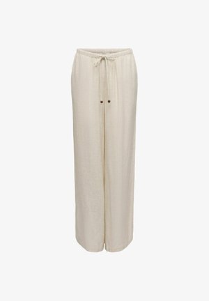 JDY, TROUSERS JDYRIANA LOOSE FIT TROUSERS - Kalhoty - oatmeal