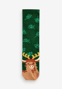 Next CHRISTMAS PATTERN 4 PACK.  REGULAR FIT - Strømper - hamish the highland cow