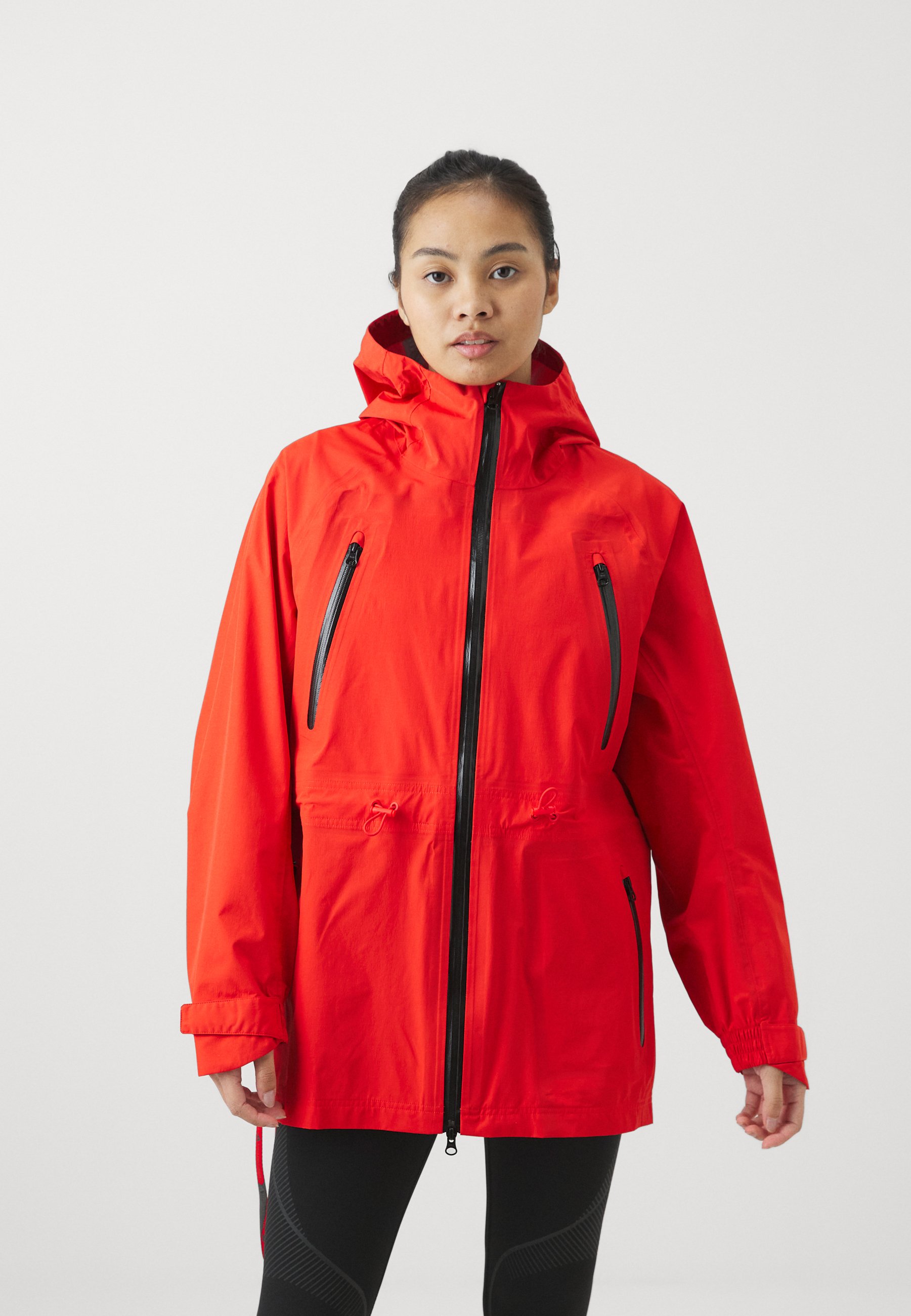 adidas by Stella McCartney M レッドジャケット Stella McCartney By Adidas Orange Red Jacket Sz M Zip Jacket
