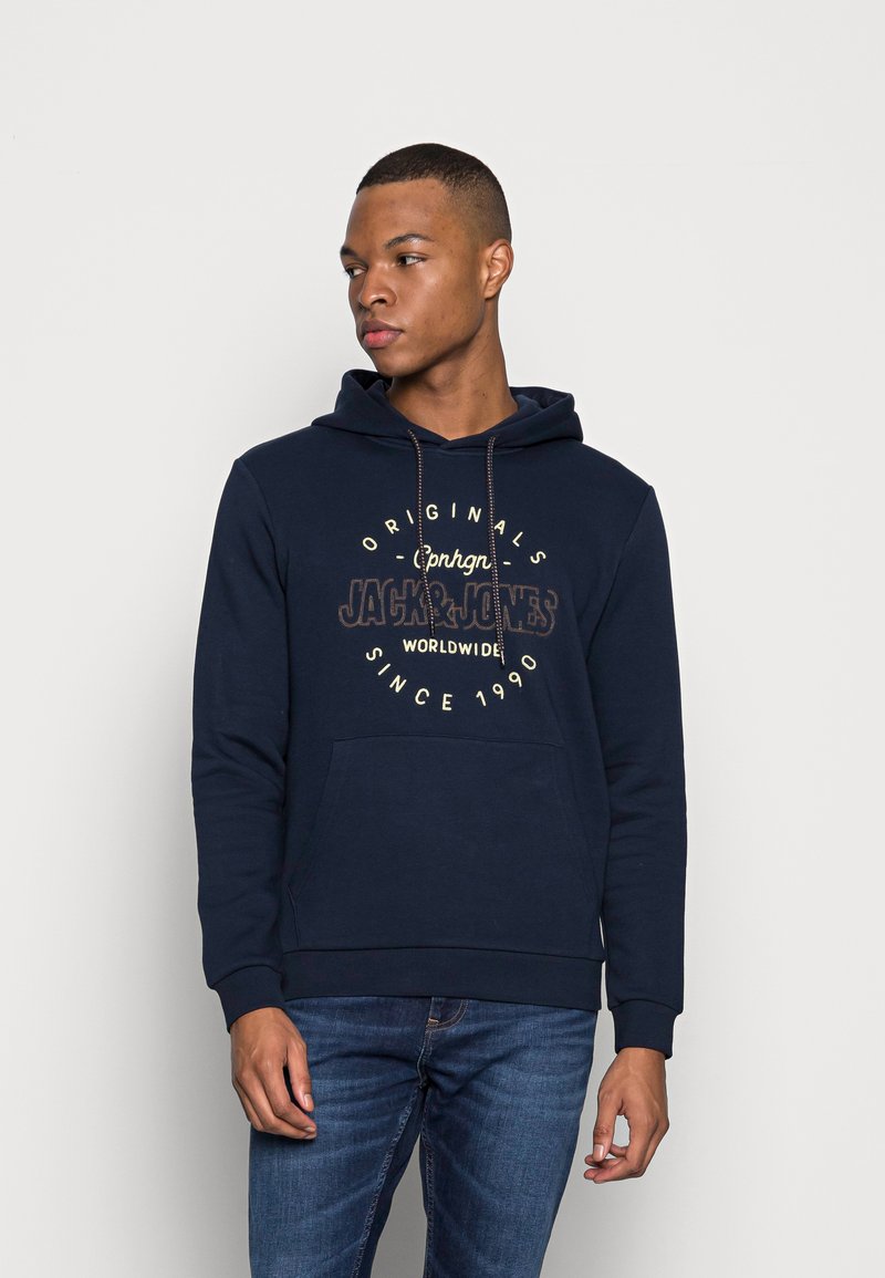 Jack & Jones JORSURFACE BRANDING  - Sweatshirt com capuz - navy