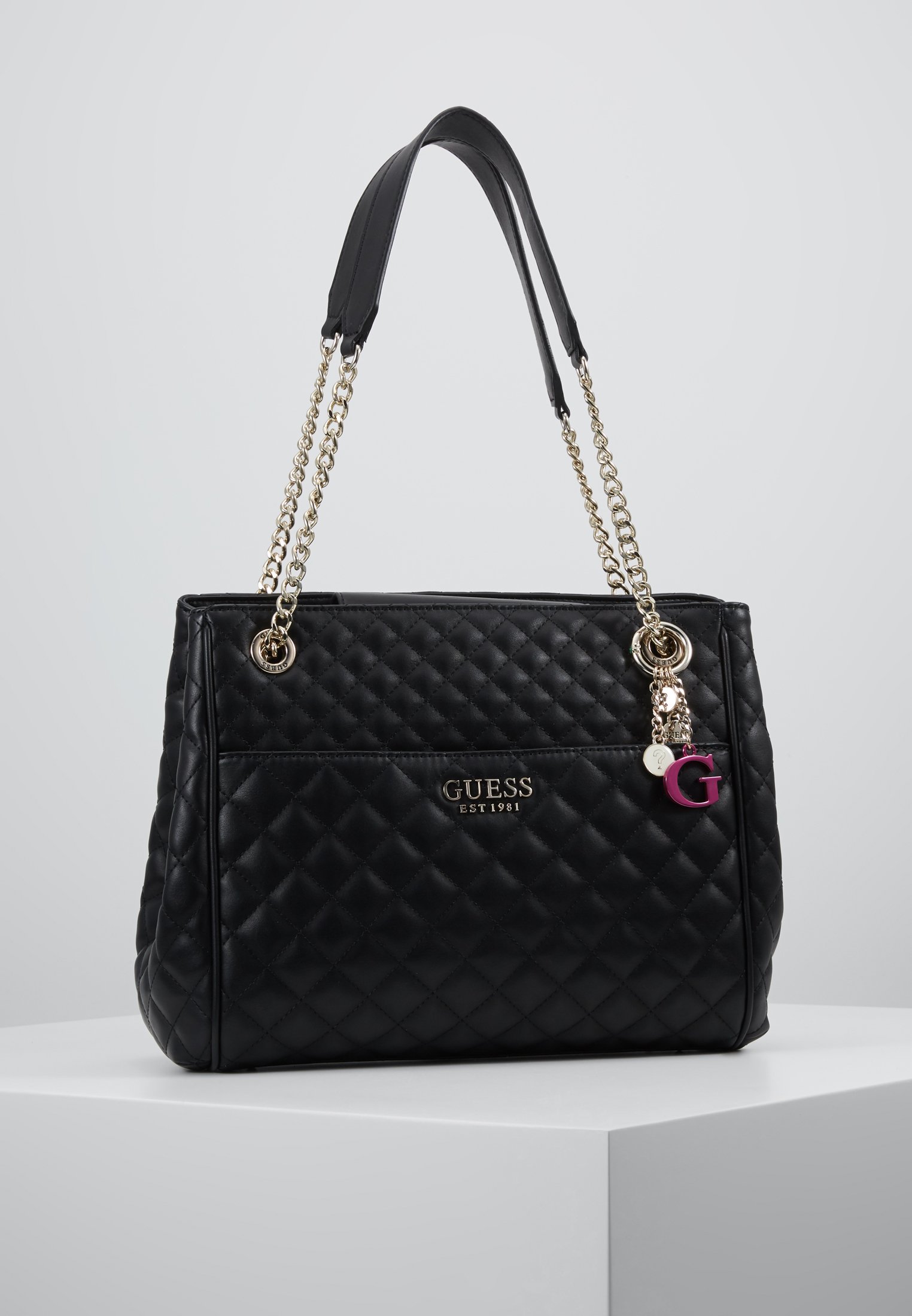 Guess BRIELLE GIRLFRIEND SATCHEL Håndveske black Guess Håndveske black Zalando.no