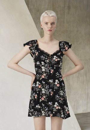 FLUTTER SWEETHEART MINI - Day dress - black