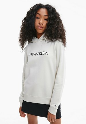 INSTITUTIONAL LOGO UNISEX - Felpa con cappuccio - eggshell