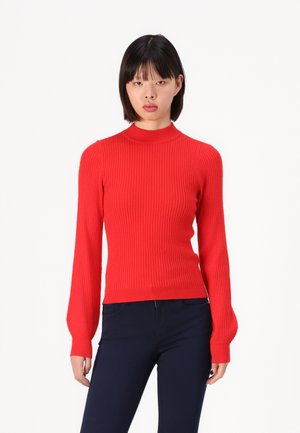 ONLIBI  - Strikkegenser - mars red