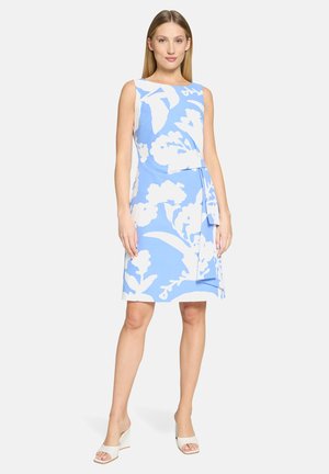 MIT BLUMENPRINT - Hverdagskjole - blau weiß