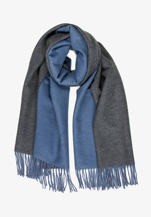 Caspar Schal - blau dunkelgrau