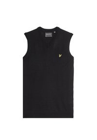 MID V-NECK - Stickad tröja - jet black