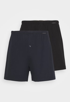 Schiesser 2 PACK - Boxershorts - schwarz/dunkelblau mix