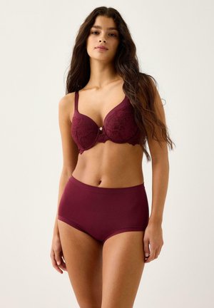 WITH CONTROL FUNCTION - Panties - dark dusty red