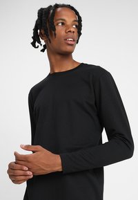 Urban Classics STRETCH TERRY  - Topper langermet - black