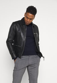 Only & Sons ONSMARK TAP PANT CHECK - Calças - black