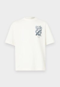 SLHRELAXWILL LICENSE O NECK TEE - T-shirt print - cloud dancer