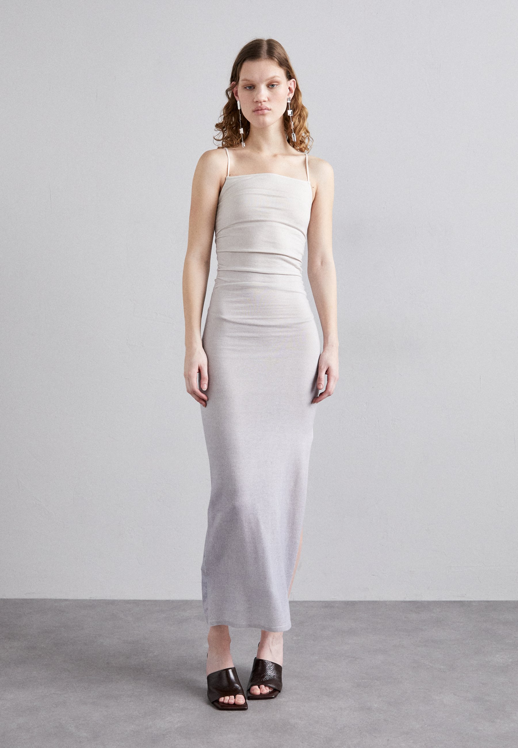 Elleme STRAPPY LONG DRESS - Cocktail dress / Party dress - tie dye grey/grey  - Zalando.ie