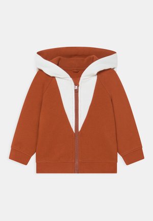Mikina so zipsom - arancio