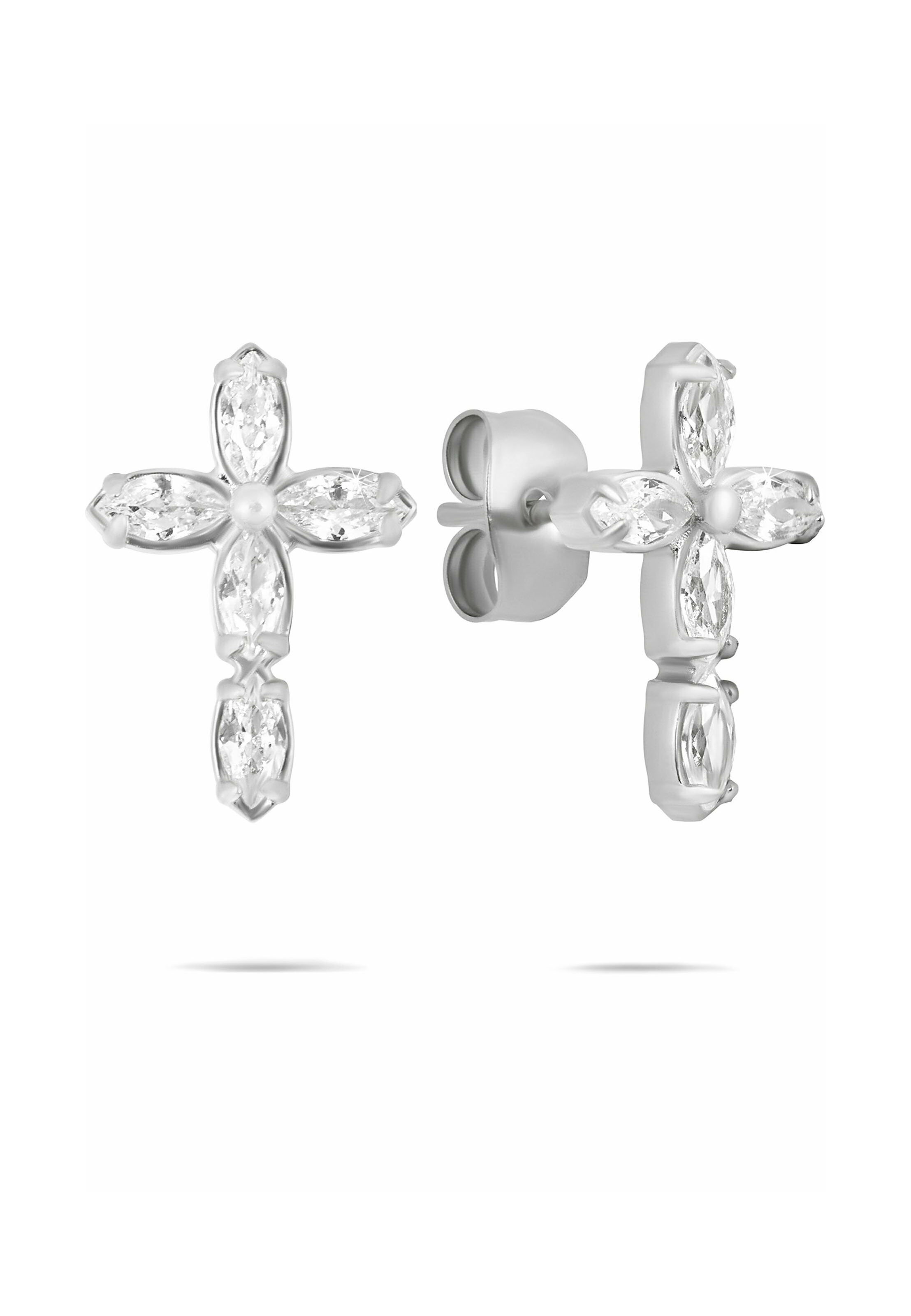 Tamaris Orecchini A Cerchio Cuore In Acciaio Inossidabile – 1,4 Cm, Argento, TJ-0468-E-14