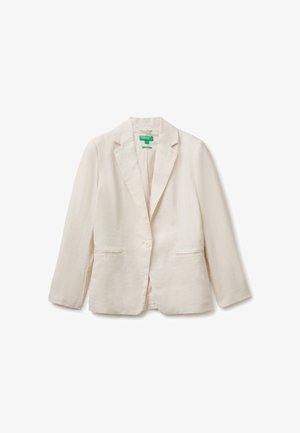 United Colors of Benetton, SINGLE-BREASTED JACKET WITH WELT POCKETS.. - Blazer - white