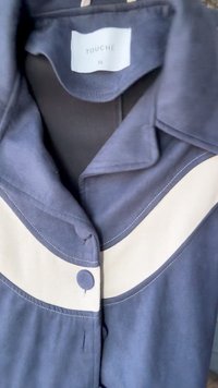 Touché Privé CONTRAST COLOR DETAIL - Īss mētelis - navy blue